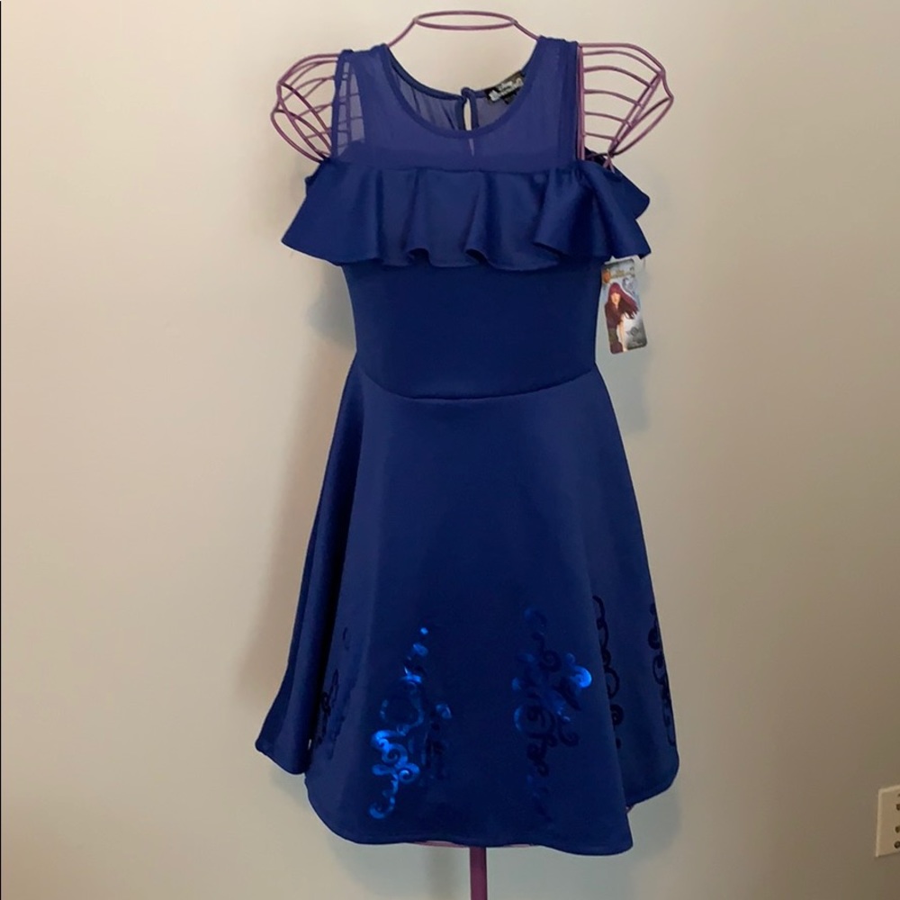 NWT Disney Descendants 2 Mal Blue Dress